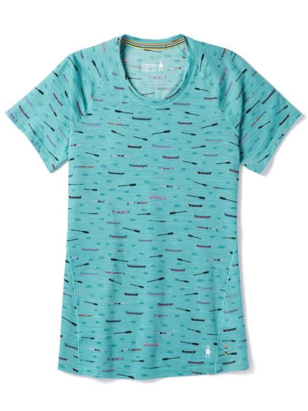Smartwool Merino 150 Base Layer Print Short Sleeve Tee in Nile Blue - Picture 11 of 11